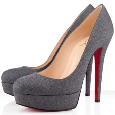 Christian Louboutin Bianca 140mm Platforms Light Grey