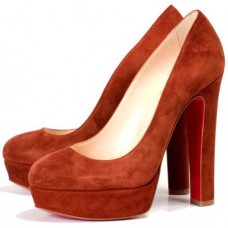 Christian Louboutin Bianca 140mm Platforms Brown