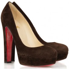 Christian Louboutin Bianca 140mm Platforms Chocolate