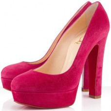 Christian Louboutin Bianca 140mm Platforms Rose Paris