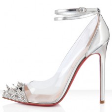 Christian Louboutin Pivichic 120mm Pumps Silver