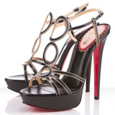 Christian Louboutin TroisRonds 140mm Sandals Black Christian Louboutin TroisRonds 140mm Sandals Black