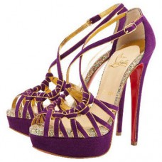 Christian Louboutin Mignons 140mm Sandals Parme