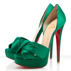Christian Louboutin Volpi 140mm Sandals Emeraude