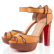 Christian Louboutin Woodaola 120mm Sandals Orange Christian Louboutin Woodaola 120mm Sandals Orange