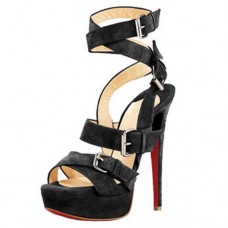 Christian Louboutin Toutenkaboucle 140mm Sandals Black