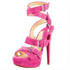 Christian Louboutin Toutenkaboucle 140mm Sandals Rose Matador