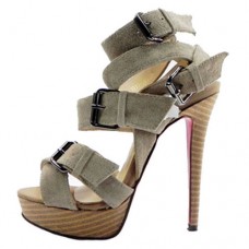 Christian Louboutin Toutenkaboucle 140mm Sandals Taupe
