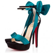 Christian Louboutin Vampanodo 140mm Sandals Peacock
