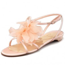 Christian Louboutin Petal Crepe Sandals Pink
