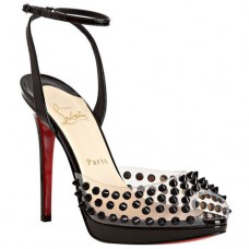 Christian Louboutin Jeannette SPiked 120mm Sandals Black