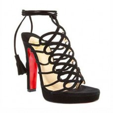 Christian Louboutin Tasseled 120mm Sandals Black Christian Louboutin Tasseled 120mm Sandals Black