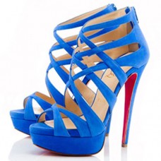 Christian Louboutin Balota 140mm Sandals Blue