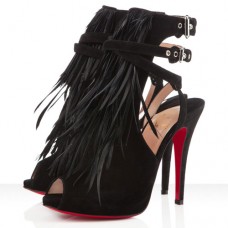 Christian Louboutin Single Ita 120mm Sandals Black Christian Louboutin Single Ita 120mm Sandals Black