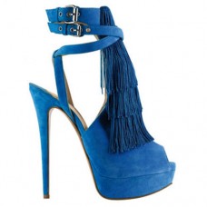 Christian Louboutin Change Of The Guard 140mm Sandals Blue