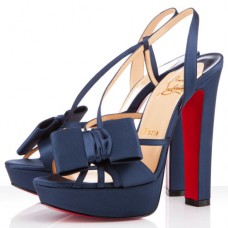 Christian Louboutin Disconoeud 140mm Sandals Navy