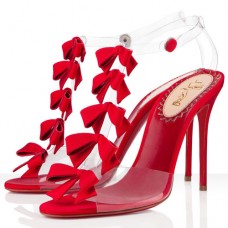 Christian Louboutin Bow Bow 100mm Sandals Red