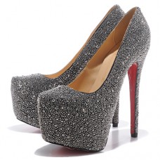 Christian Louboutin Daffodile Strass 160mm Platforms Hematite