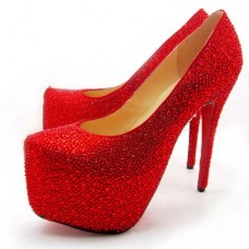Christian Louboutin Daffodile 160mm Platforms Rouge Lipstick