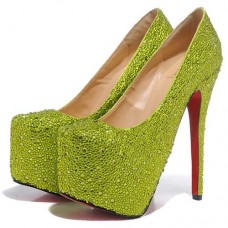 Christian Louboutin Daffodile 160mm Platforms Green