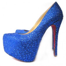 Christian Louboutin Daffodile 160mm Platforms Blue
