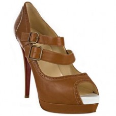 Christian Louboutin Luly 140mm Mary Jane Pumps Brown Christian Louboutin Luly 140mm Mary Jane Pumps Brown