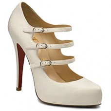 Christian Louboutin Dillian 120mm Mary Jane Pumps White