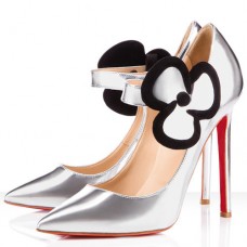Christian Louboutin Pensee 120mm Mary Jane Pumps Silver Christian Louboutin Pensee 120mm Mary Jane Pumps Silver
