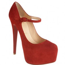 Christian Louboutin Lady Daf 160mm Mary Jane Pumps Red Christian Louboutin Lady Daf 160mm Mary Jane Pumps Red