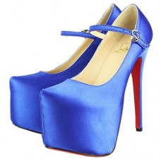 Christian Louboutin Lady Daf 160mm Mary Jane Pumps Blue