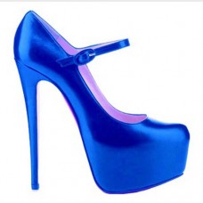 Christian Louboutin Lady Daf 160mm Mary Jane Pumps Dark Blue