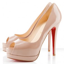 Christian Louboutin Altadama 140mm Peep Toe Pumps Nude Christian Louboutin Altadama 140mm Peep Toe Pumps Nude