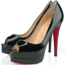 Christian Louboutin Altadama 140mm Peep Toe Pumps Green