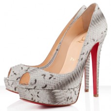 Christian Louboutin Banana 140mm Peep Toe Pumps Roccia