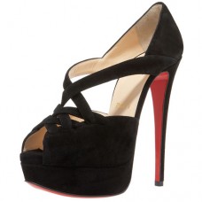 Christian Louboutin Lady Corset 140mm Peep Toe Pumps Black