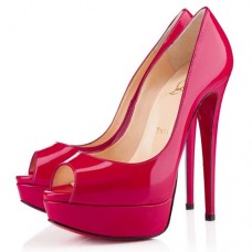 Christian Louboutin Lady 140mm Peep Toe Pumps Pink