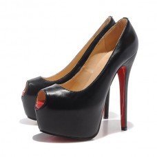 Christian Louboutin Highness 160mm Peep Toe Pumps Black