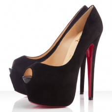 Christian Louboutin Highness 160mm Peep Toe Pumps Black