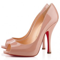 Christian Louboutin Maryl 120mm Peep Toe Pumps Nude Christian Louboutin Maryl 120mm Peep Toe Pumps Nude