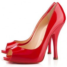 Christian Louboutin Maryl 120mm Peep Toe Pumps Red