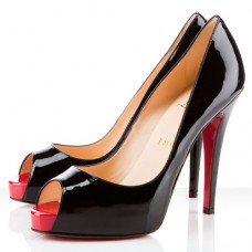 Christian Louboutin Very Prive 120mm Peep Toe Pumps Black