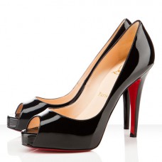 Christian Louboutin Very Prive 120mm Peep Toe Pumps Black