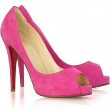 Christian Louboutin Very Prive 120mm Peep Toe Pumps Pink