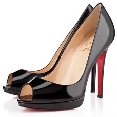 Christian Louboutin Yolanda Spikes 120mm Peep Toe Pumps Black