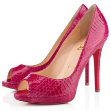 Christian Louboutin Yolanda Spikes 120mm Peep Toe Pumps Pink Christian Louboutin Yolanda Spikes 120mm Peep Toe Pumps Pink