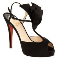 Christian Louboutin Ernesta T-strap 100mm Special Occasion Black Christian Louboutin Ernesta T-strap 100mm Special Occasion Black