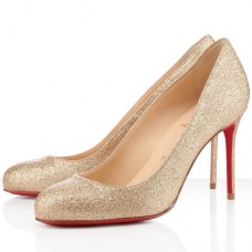 Christian Louboutin Fifi 80mm Pumps Gold