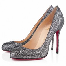Christian Louboutin Fifi Strass 100mm Pumps Grey