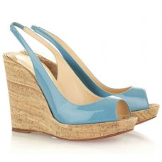 Christian Louboutin Jean Paul 120mm Wedges Light Blue