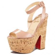 Christian Louboutin Super Dombasle 140mm Wedges Nude